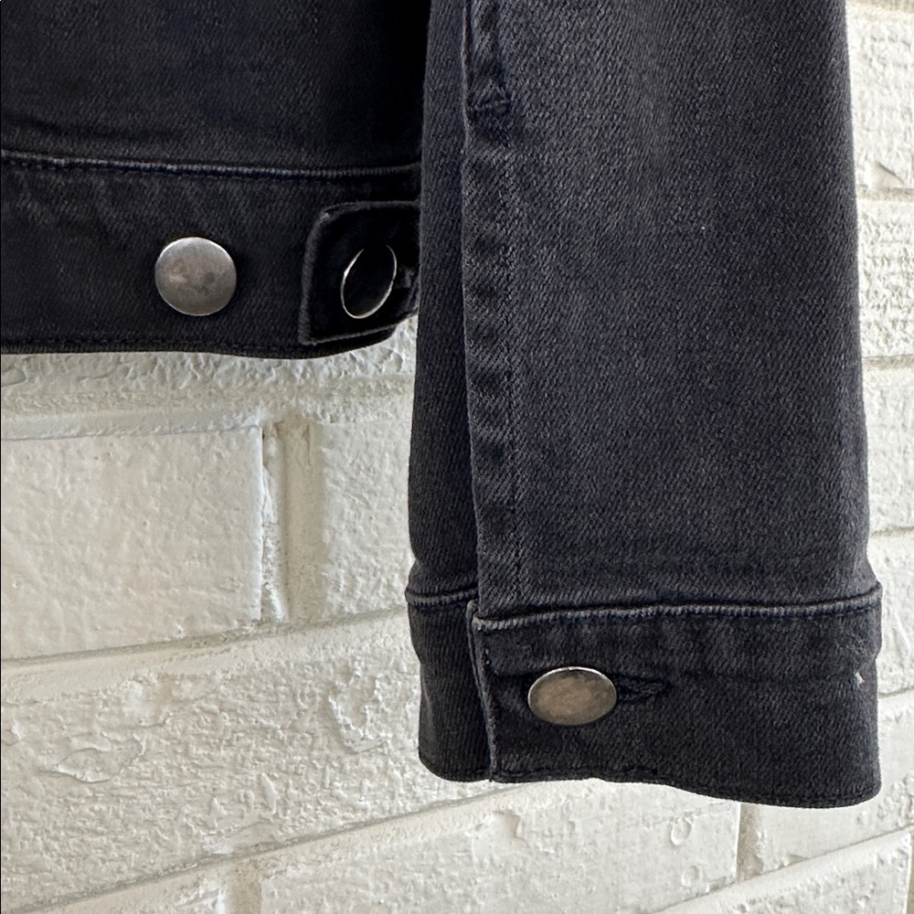 NWT Frame Heritage Denim Trucker Jacket Size XL Faded Black - Picture 6 of 9
